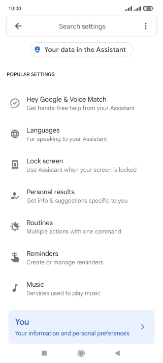 Press Hey Google & Voice Match.