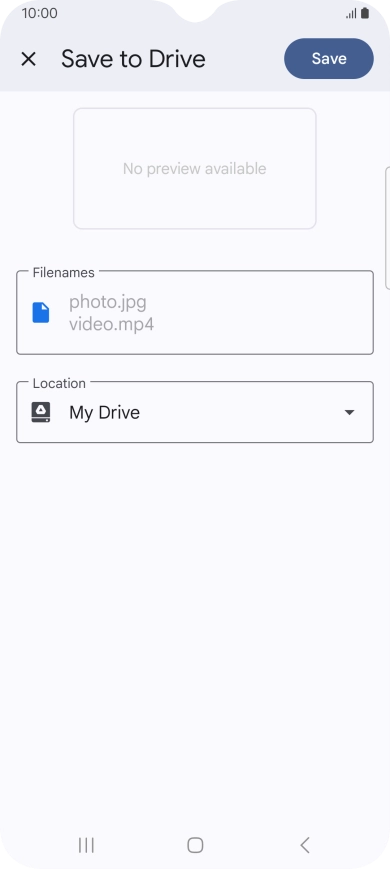Press the field below 
