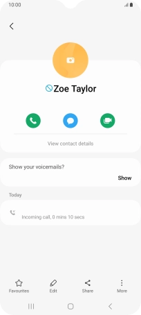 Press the Home key to return to the home screen.