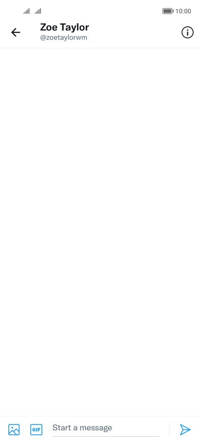 Press the text input field. Press the text input field.