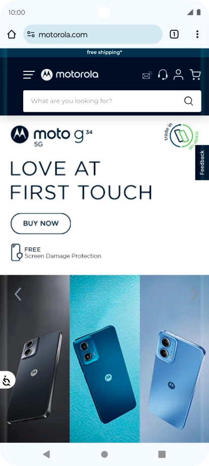 Press the profile icon. Press the profile icon.