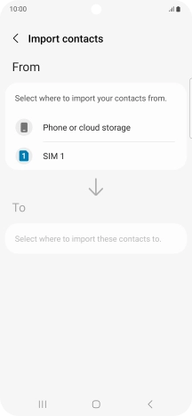 Press the name of the SIM.