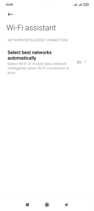 Press Select best networks automatically.