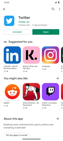 Slide your finger upwards starting from the bottom of the screen to return to the home screen.