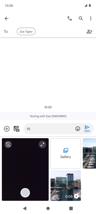 Press Gallery and go to the required folder.