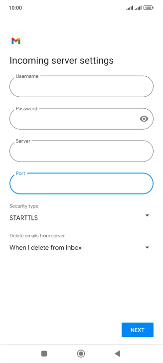 Press the drop down list below 