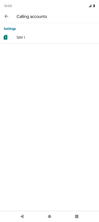 Press the name of the SIM.