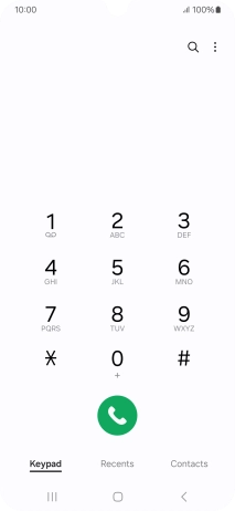 Press the menu icon.