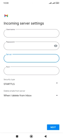 Press the field below 
