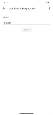 Press Name and key in the required name.