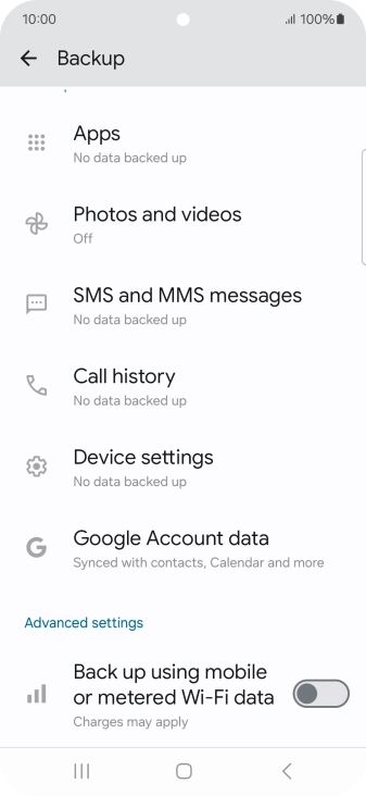 Press the indicator next to Press the indicator next to