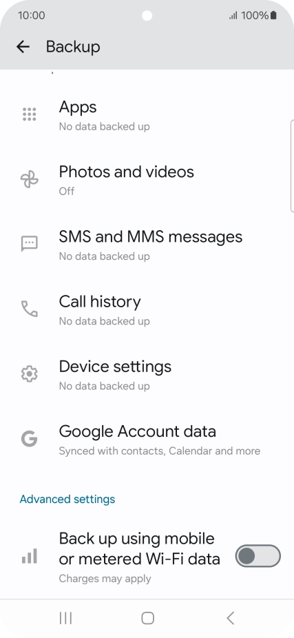 Press the indicator next to Press the indicator next to