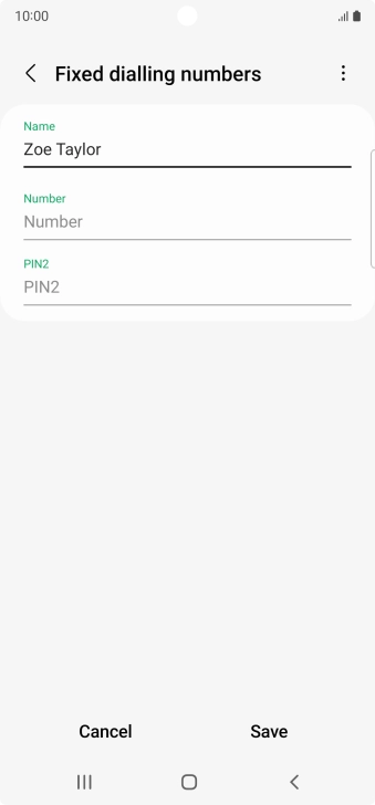 Press Number and key in the required phone number.