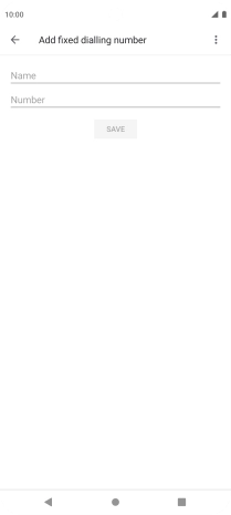 Press Name and key in the required name.