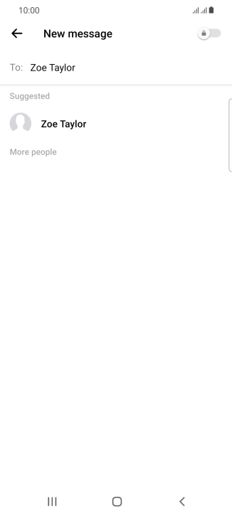 Press the required contact.