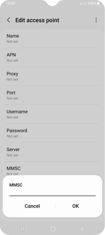 Key in http://mms.vodafone.co.uk/servlets/mms and press OK.