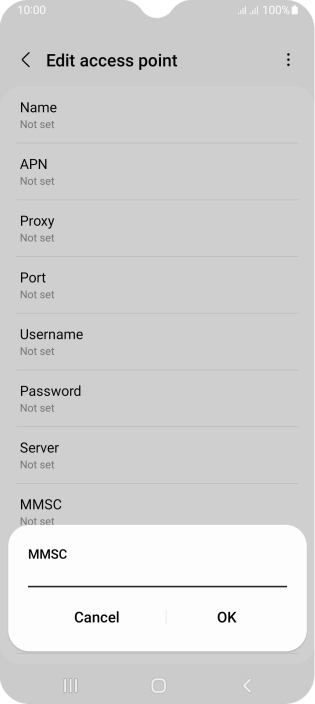 Key in http://mms.vodafone.co.uk/servlets/mms and press OK.