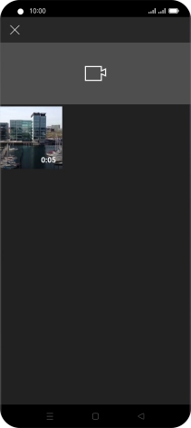 Press the required video clip. Press the required video clip.