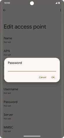 Key in wap and press OK. Key in wap and press OK.