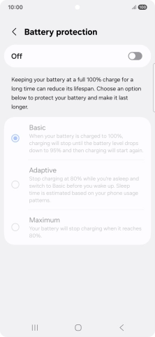Press the indicator to turn the function on or off.