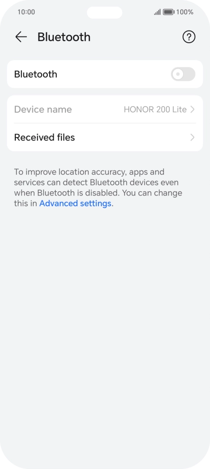 Press the indicator next to Press the indicator next to