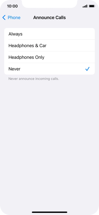 Press Always to turn on the function when silent mode is turned off.