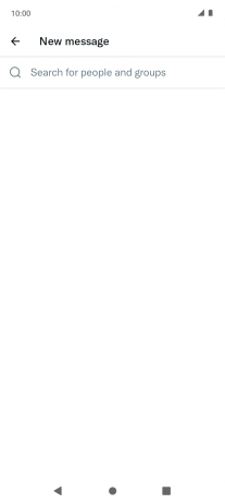 Press the search field.