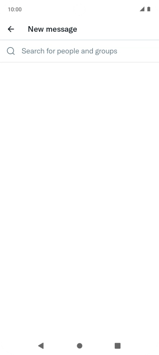 Press the search field.