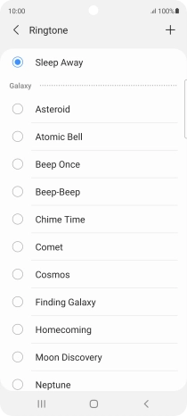 Press the Home key to return to the home screen.