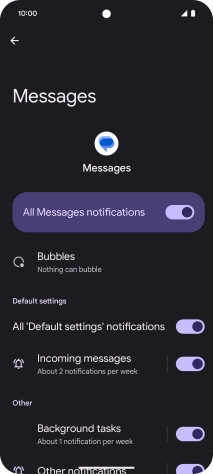 Press the indicator next to Press the indicator next to