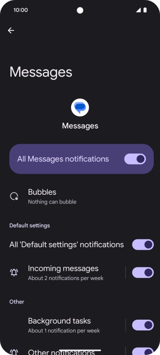 Press the indicator next to Press the indicator next to