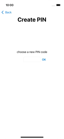 Key in a new four-digit PIN and press OK.