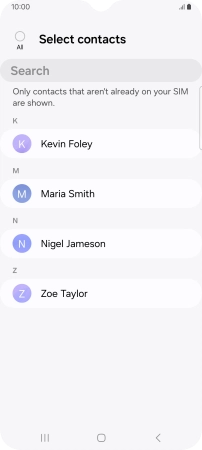 Press the field above 