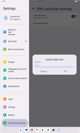 Key in your PIN and press OK.