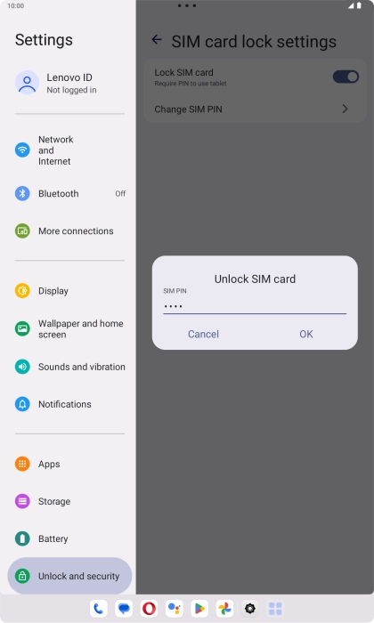 Key in your PIN and press OK.