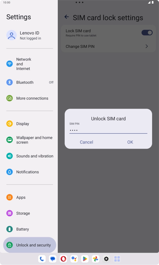 Key in your PIN and press OK.