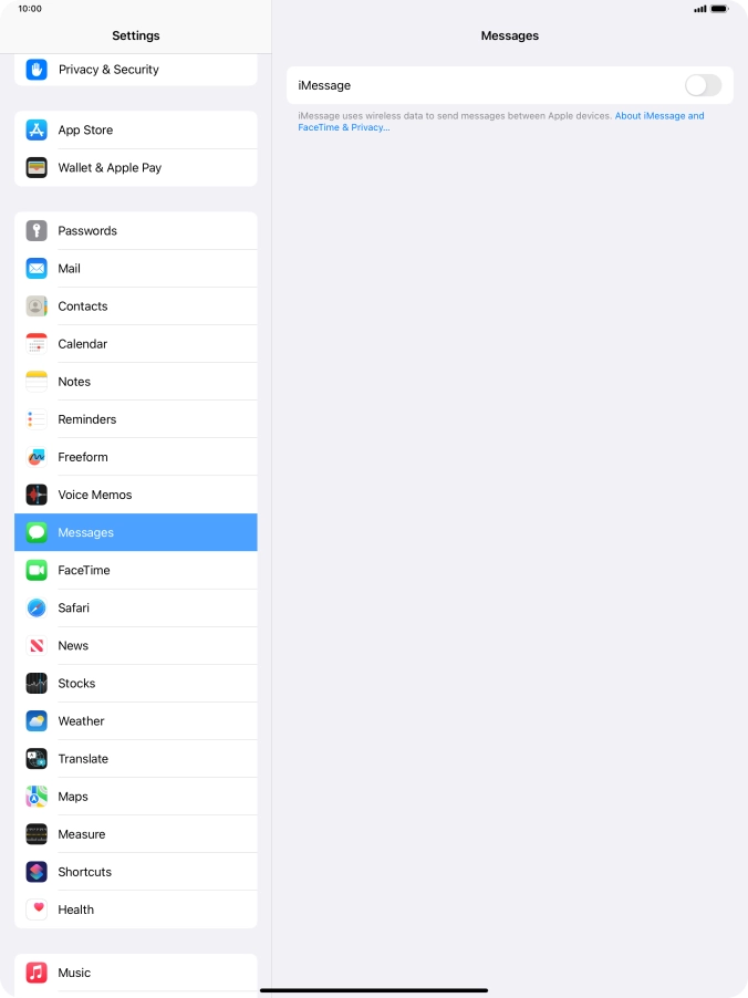 Press the indicator next to Press the indicator next to