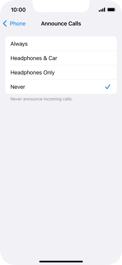Press Always to turn on the function when silent mode is turned off.