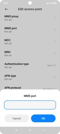 Key in 8799 and press OK.