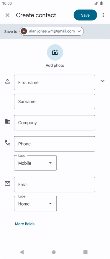 Press the drop down list next to 