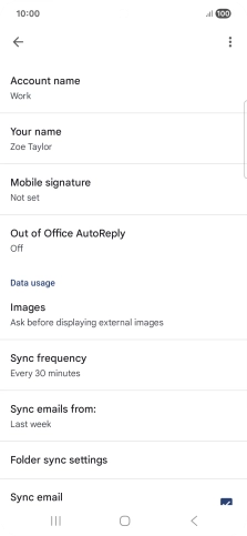Press Account name and key in the required name.