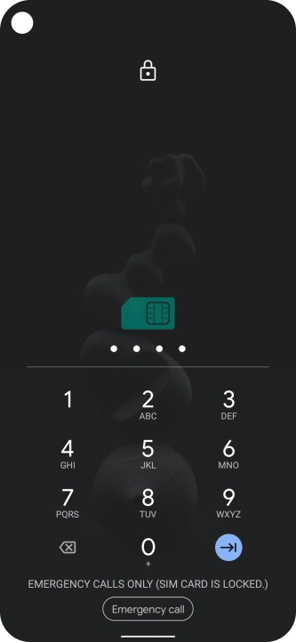 If you're asked to key in your PIN, do so and press the confirm icon.