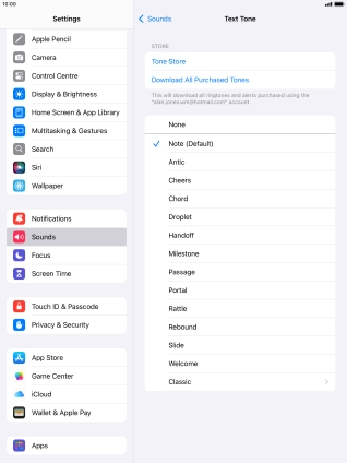 Press the required message tones to hear them.