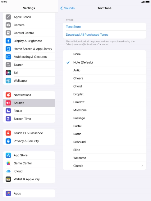Press the required message tones to hear them.