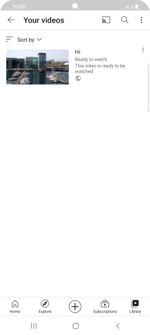 Press the search icon. Press the search icon.
