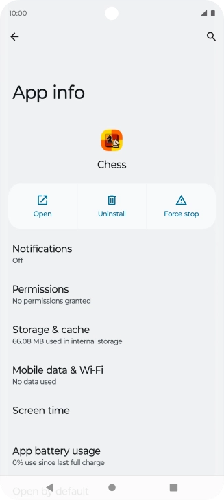Press Storage & cache.