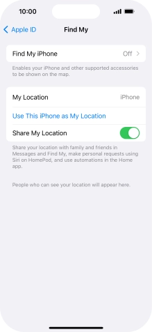 Press Find My iPhone.