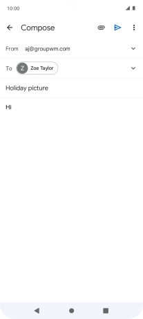 Press the attachment icon.