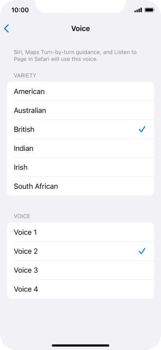 Press the required accent.