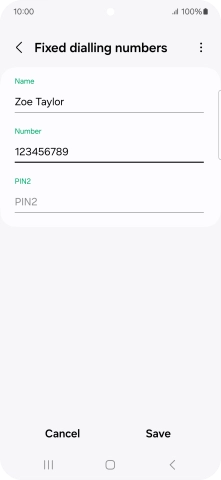 Press PIN2 and key in your PIN2. The default PIN2 is 1111.